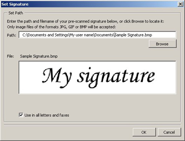 Kessler Associates Word templates scanned signature image